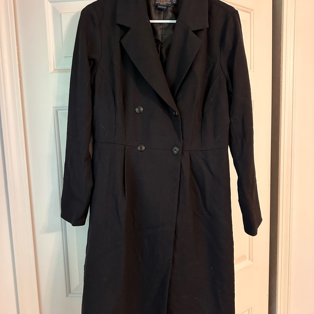 Pendleton Vintage Wool Black Double-Breasted Wome… - image 1